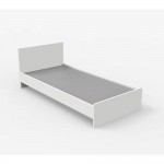 تەختی خەوی یەک کەسی ڕەنگی سپی 90*190 سم 