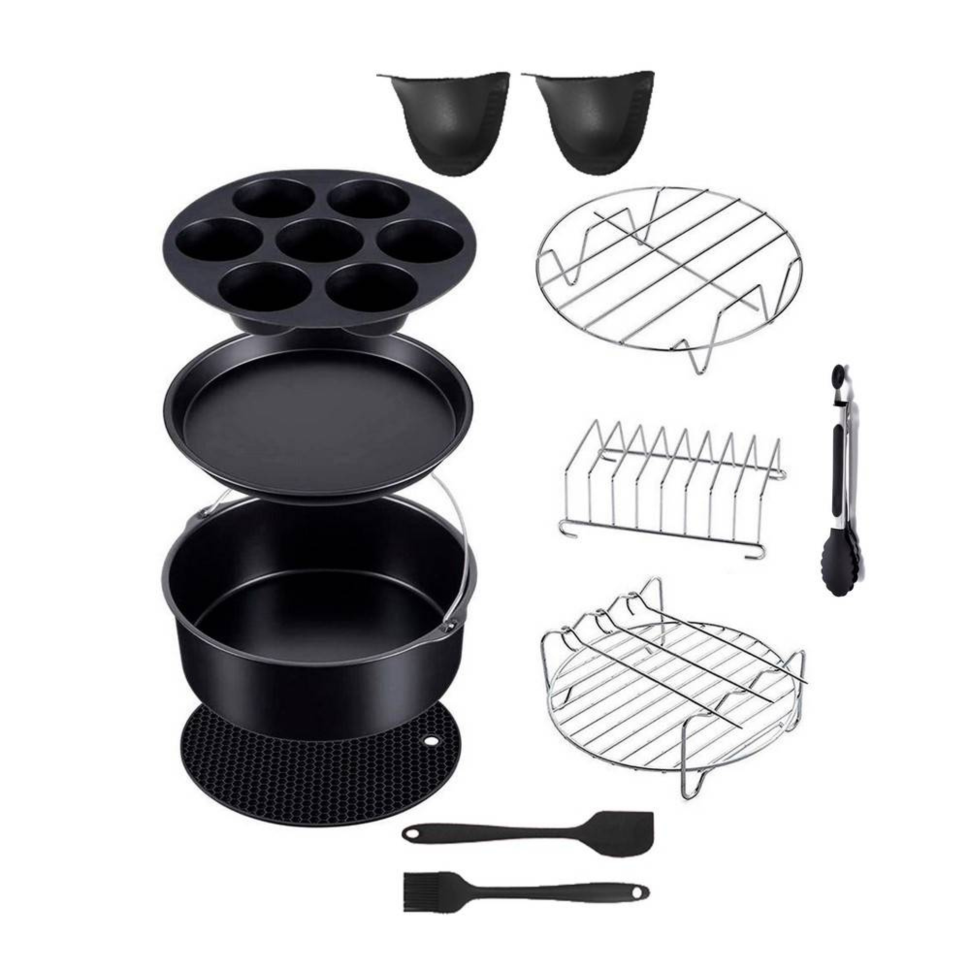 سێتی پێداویستیەکانی مەقلی سورکردنەوەی هەوایی 12 دانە