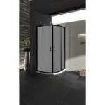 کابینەی شووشەی هێلکەیی ڕەش 100*100 سم