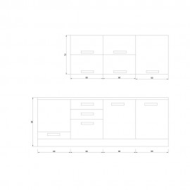 دۆڵابی کەوەنتەری جۆری ڤیزۆم 240 سم