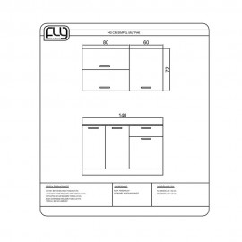 دۆڵابی کەوەنتەری جۆری سیمپڵ 140 سم