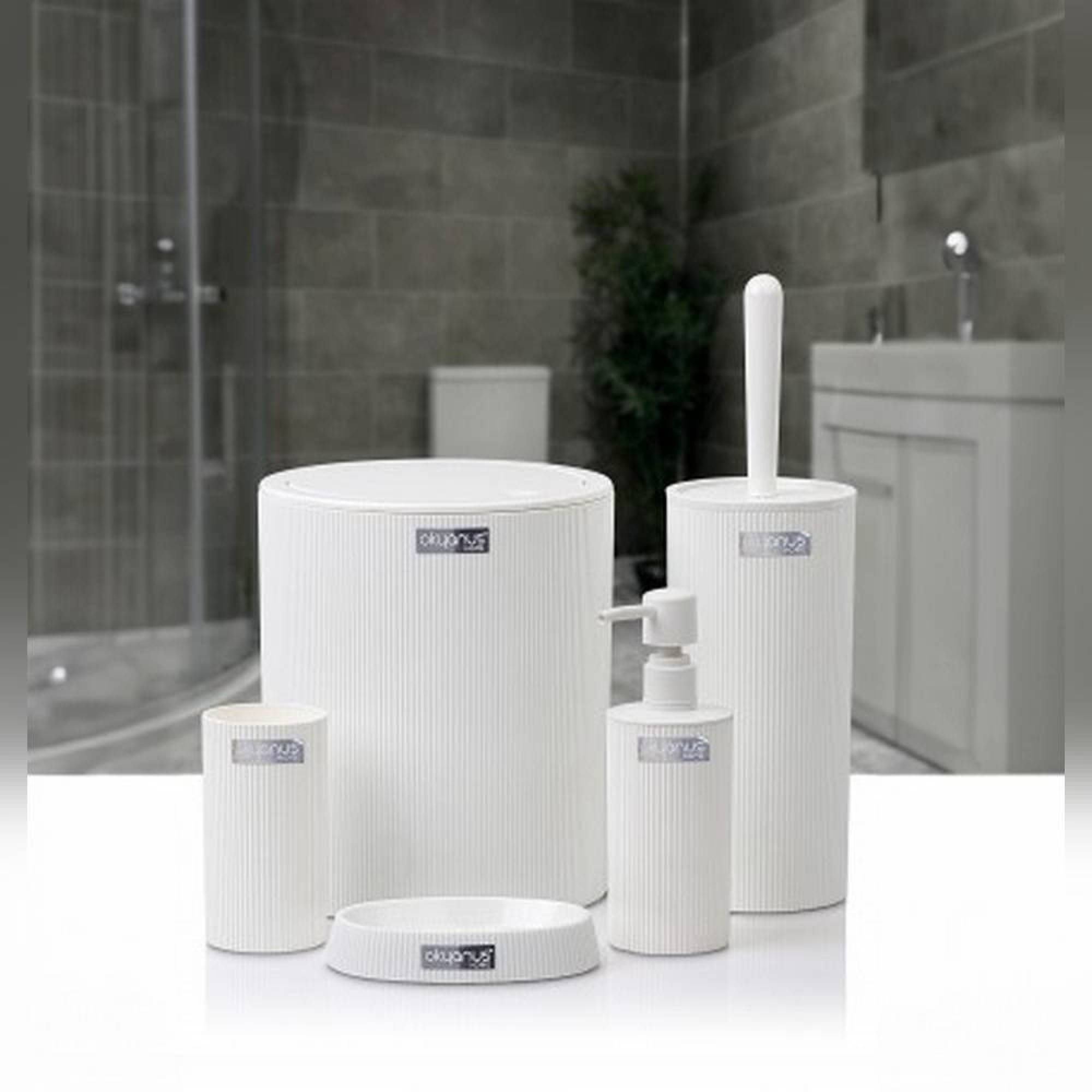 سێتی گەرماوی 5 دانە جۆری مینا - سپی