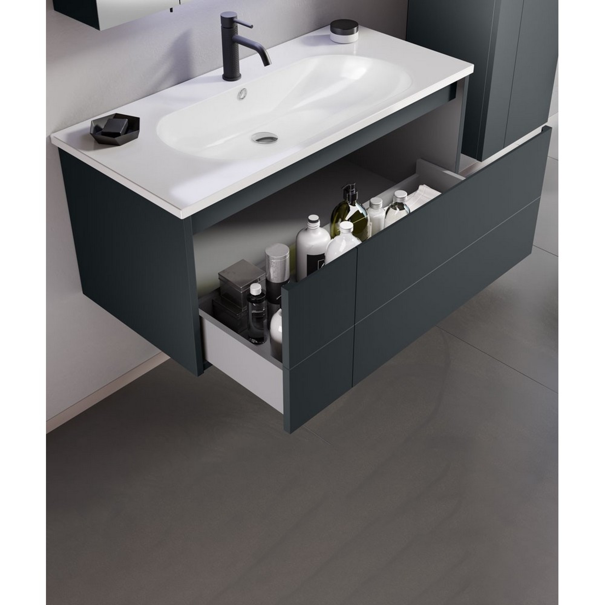 سێت دۆلابی گەرماو جۆری لیکیا 100 سم - ئەنتراسایتی مات 