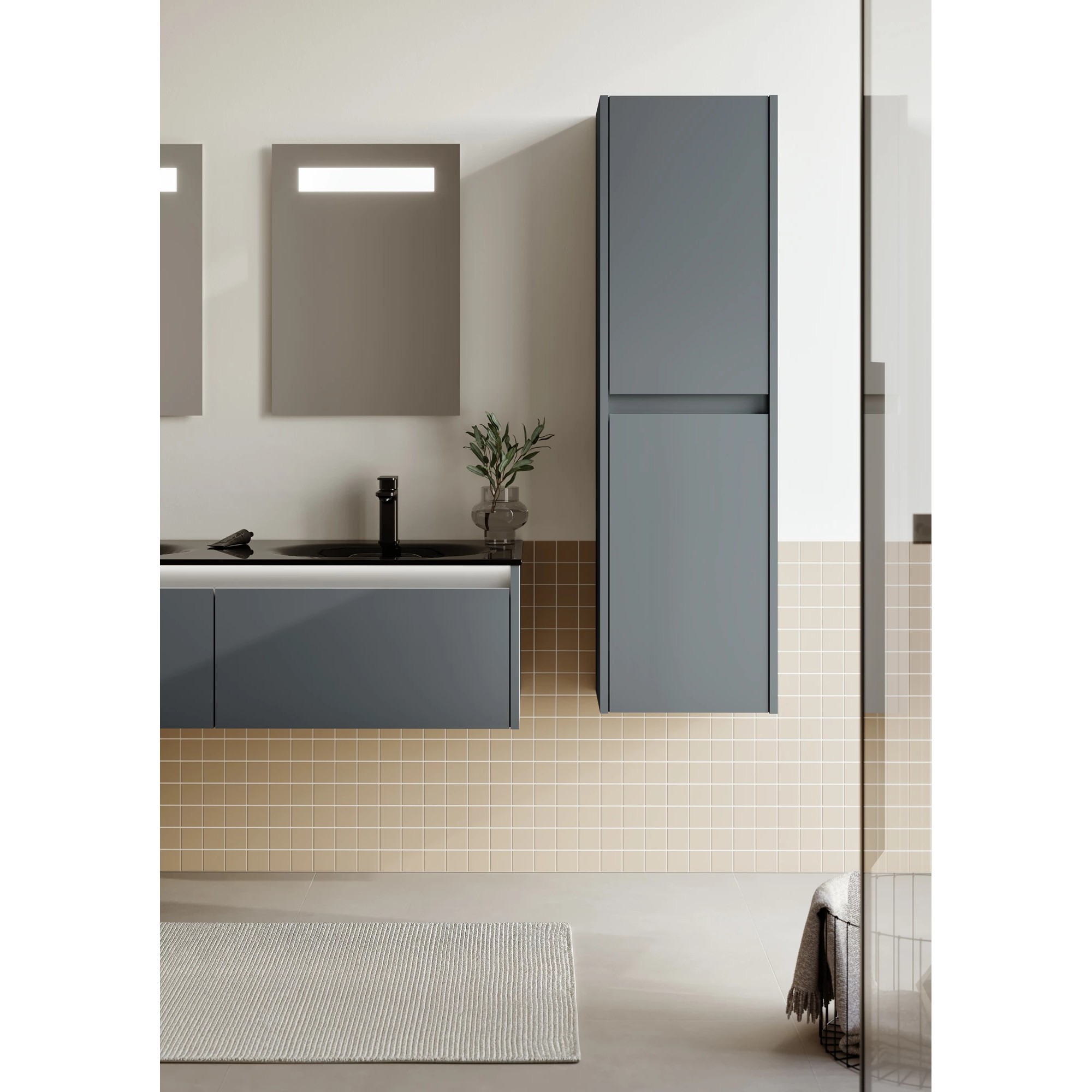 دۆلابی درێژ جۆری لیسبۆن V2 ٤٠ سم؛ ئەنتراسیتی مات