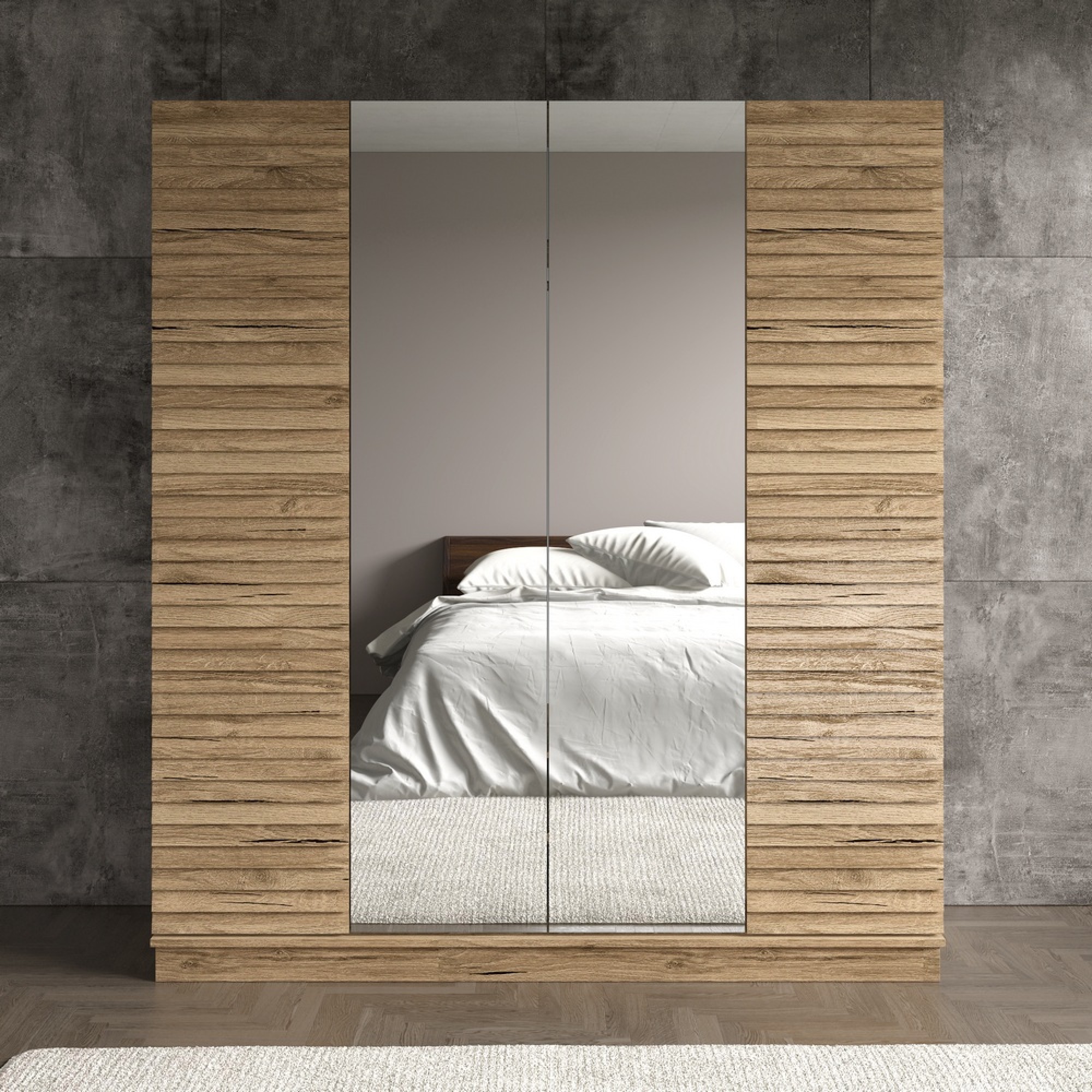 دولابی چوار دەرگای جۆری لیلی 180*200*59 - دار