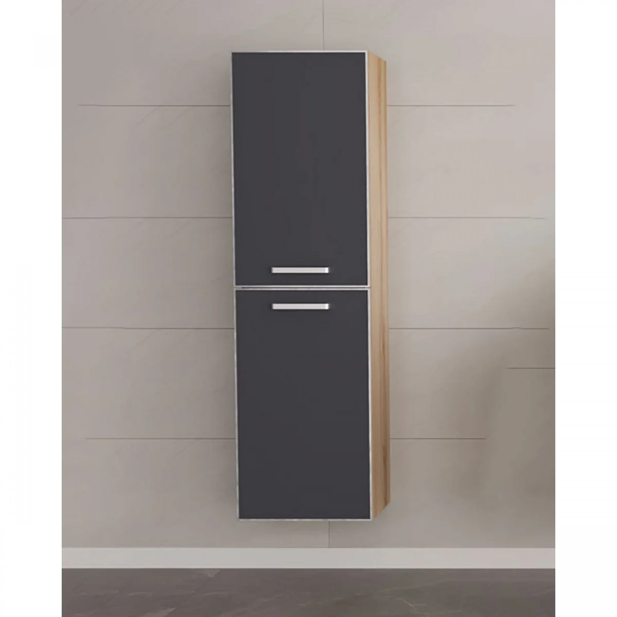 دۆلابی درێژ جۆری سالێرنۆ ٤٠ سم؛ ئەنتراسیتی مات/کرۆم