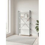 کتێبخانە بە 5 ڕەفە 180*88*34 سم؛ سپی - FD-5LBSWR-002