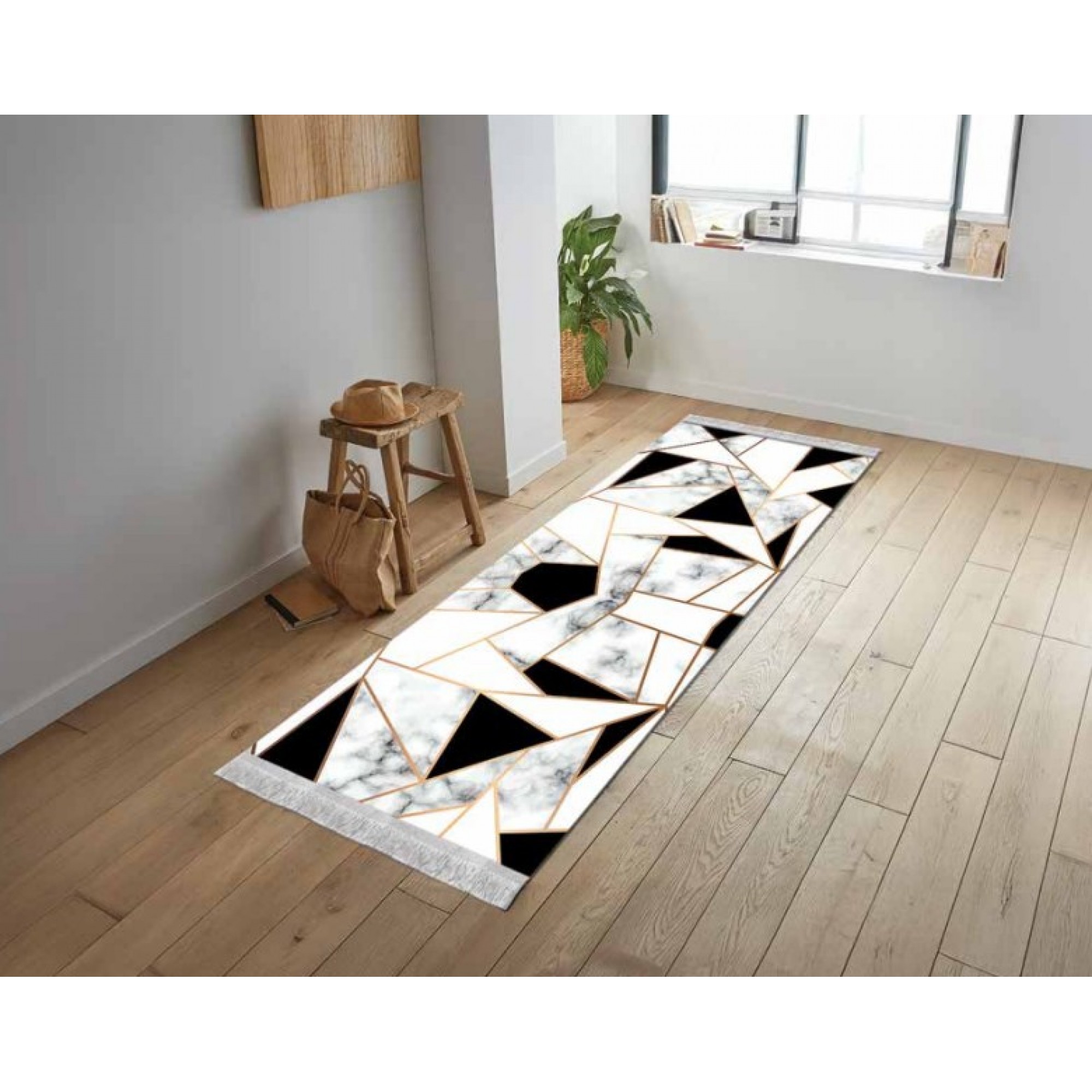 فەرشی هێلکەیی مەخمەری چاپی دیجیتاڵی 60×100 سم - 00456