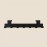 هەڵواسەری پشتی دەرگا 7 قولاپی ; ڕەش - SA026-B