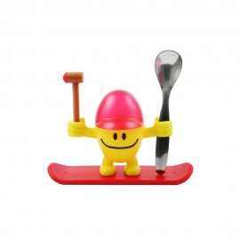 قاپی هێلکە لەگەڵ کەوچکی کانزایی