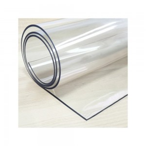 سەر مێزی PVC شەفاف بە ئەستووری 1.3 ملم و درێژی 80 سم