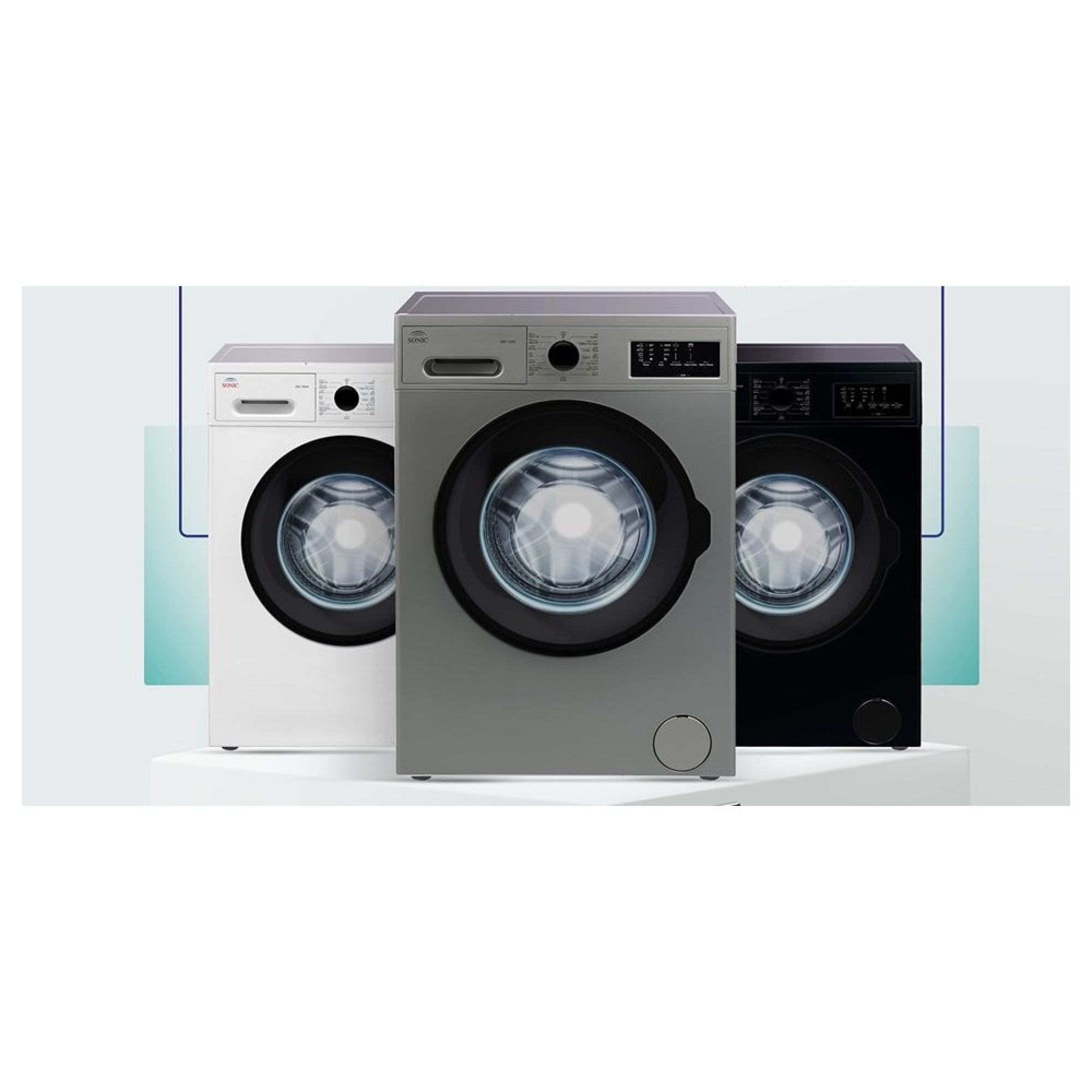 غسالة ملابس سعة 7 كجم 1000 دورة/دقيقة - أبيض 