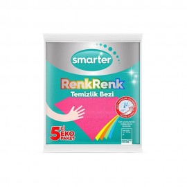 قوماشی پاککردنەوەی 5 پارچە ڕەنگاوڕەنگ