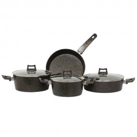 سێتی مەنجەڵی چێشتلێنان 7 پارچە - ڕەش