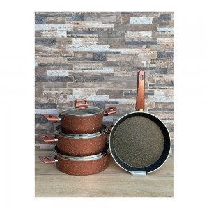 سێتی مەنجەڵی چێشتلێنان 7 پارچە - سوور