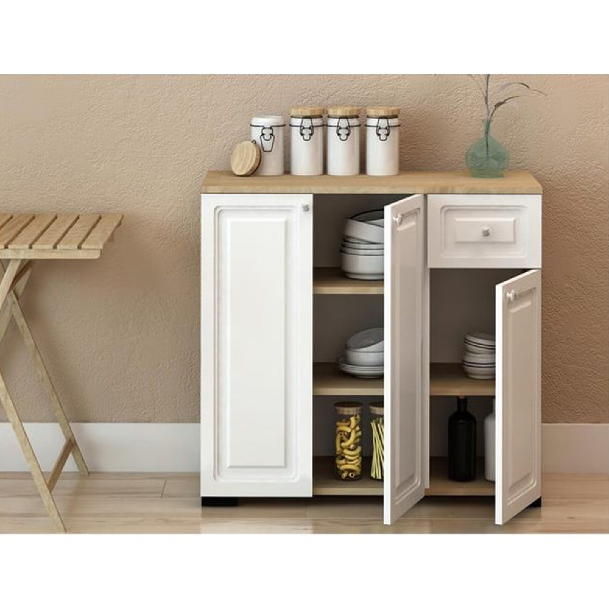 دۆڵابی فرە مەبەستی جۆری هێرمێس 90*85*37 ​​سم