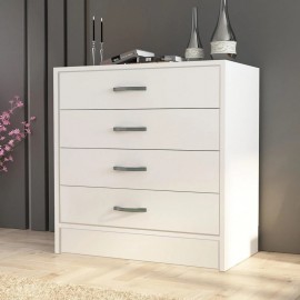 دۆڵابی 4 کشۆ جۆری تینا 79*38*86 سم - سپی