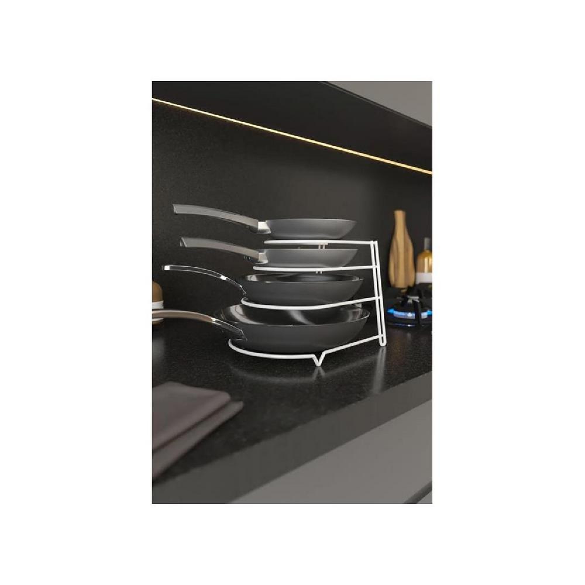 هەڵگر و ڕێکخەری دەفر - ڕەش - SM023-B