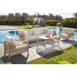 سێتی دانیشتنی 3+1+1+1 مێزی ناوەڕاست جۆری ڤێنێدیک - لمی