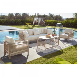 سێتی دانیشتنی 3+1+1+1 مێزی ناوەڕاست جۆری ڤێنێدیک - لمی