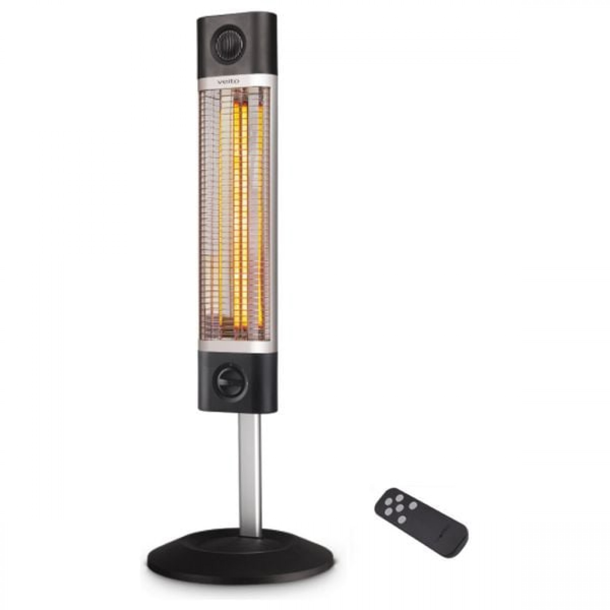 گەرمکەرەوەی کارەبایی وەستاو بە کۆنتڕۆڵ؛ ڕەش - CH1800RE