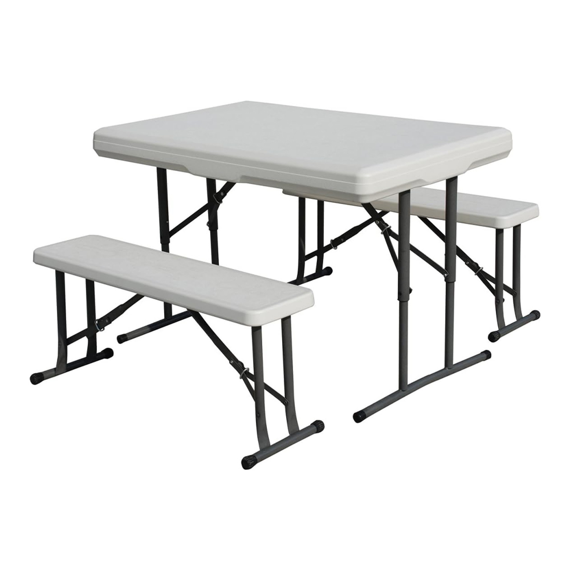 سێتی مێزی و کورسی پلاستیکی قەتکراوی 105*65*69 سم