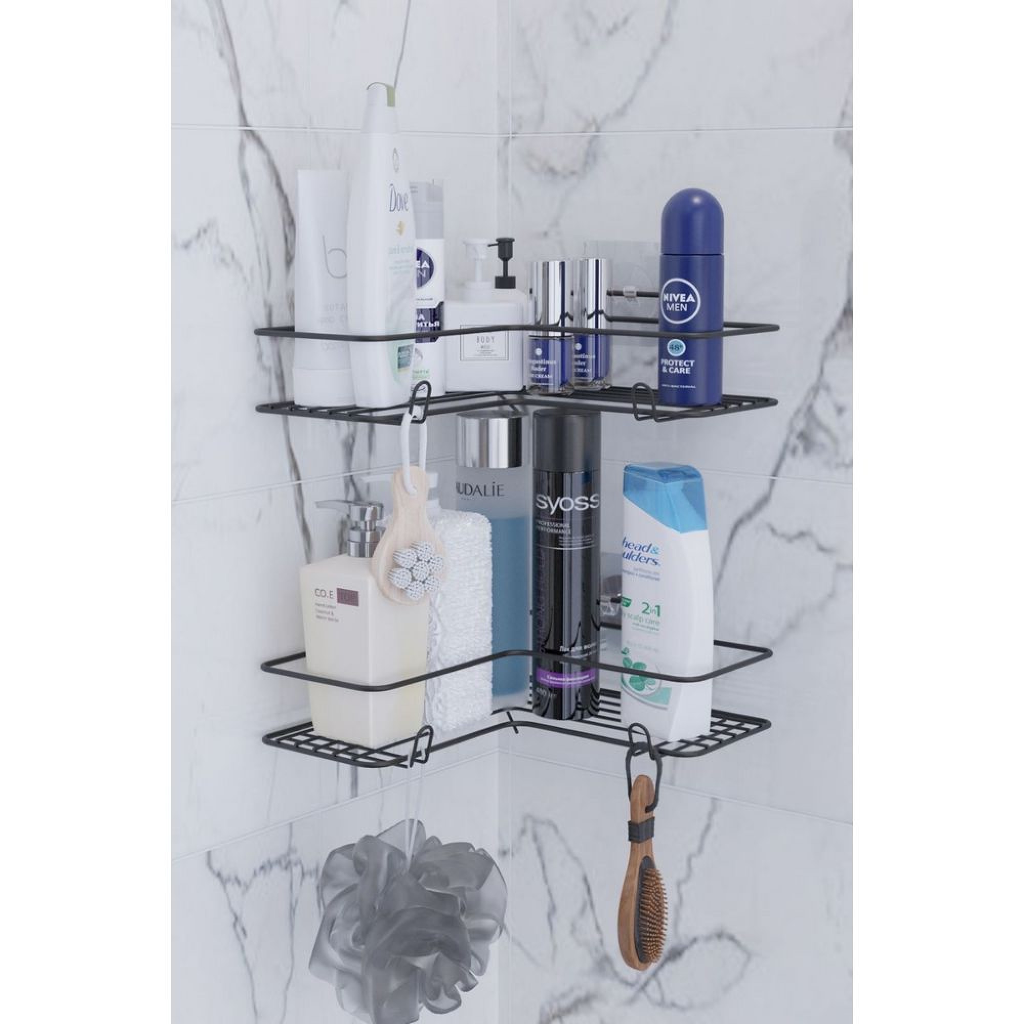 ڕەفەی گەرماوی گۆشە 2 پارچە - SY003