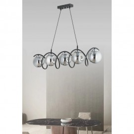 چرای هەڵواسراوی 5 گڵۆپی سپی جۆری سارمال - ڕەش و کرۆم - TAS.01832