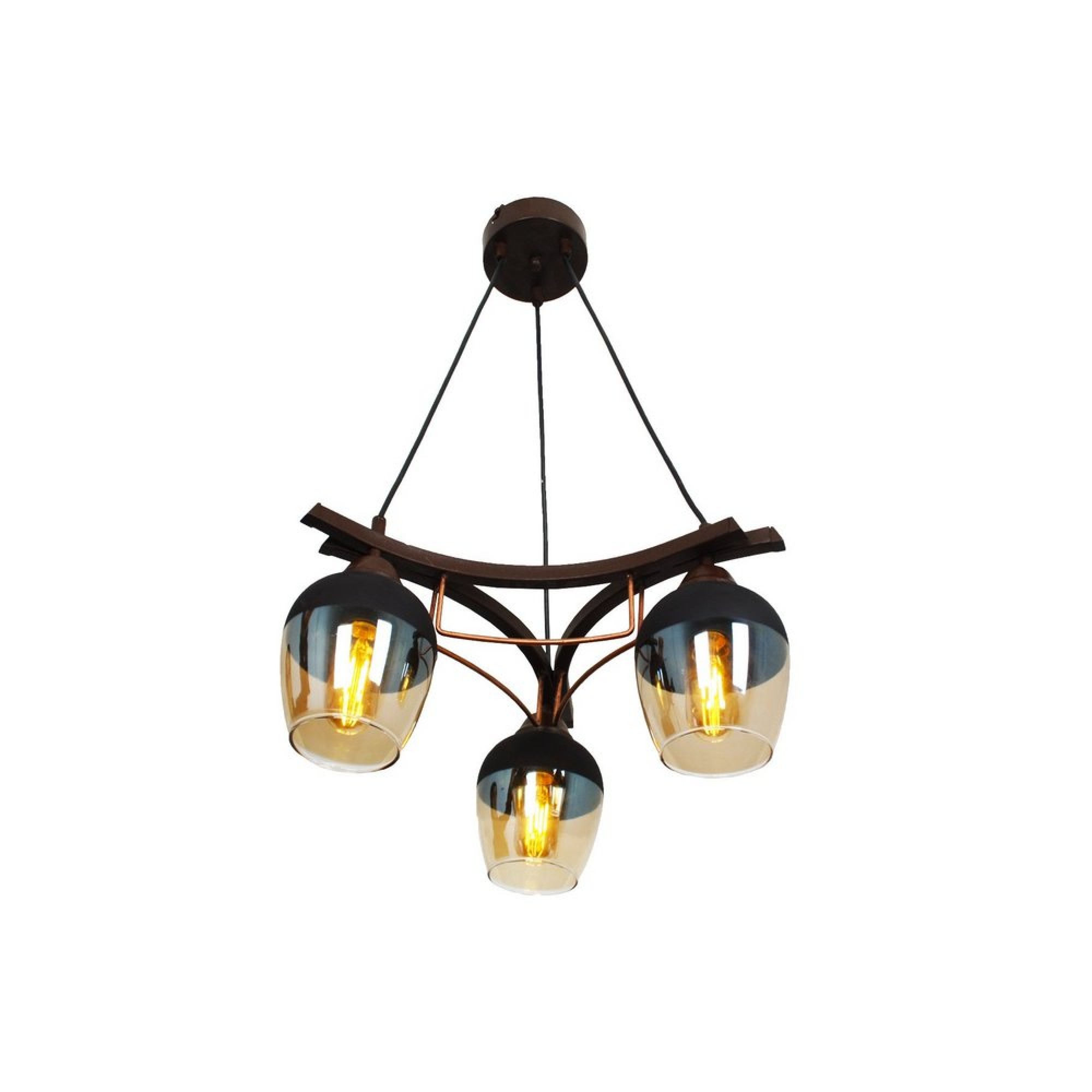 چرای هەڵواسراوی 3 گڵۆپ جۆری رینگ - قاوەیی - TAS.00450