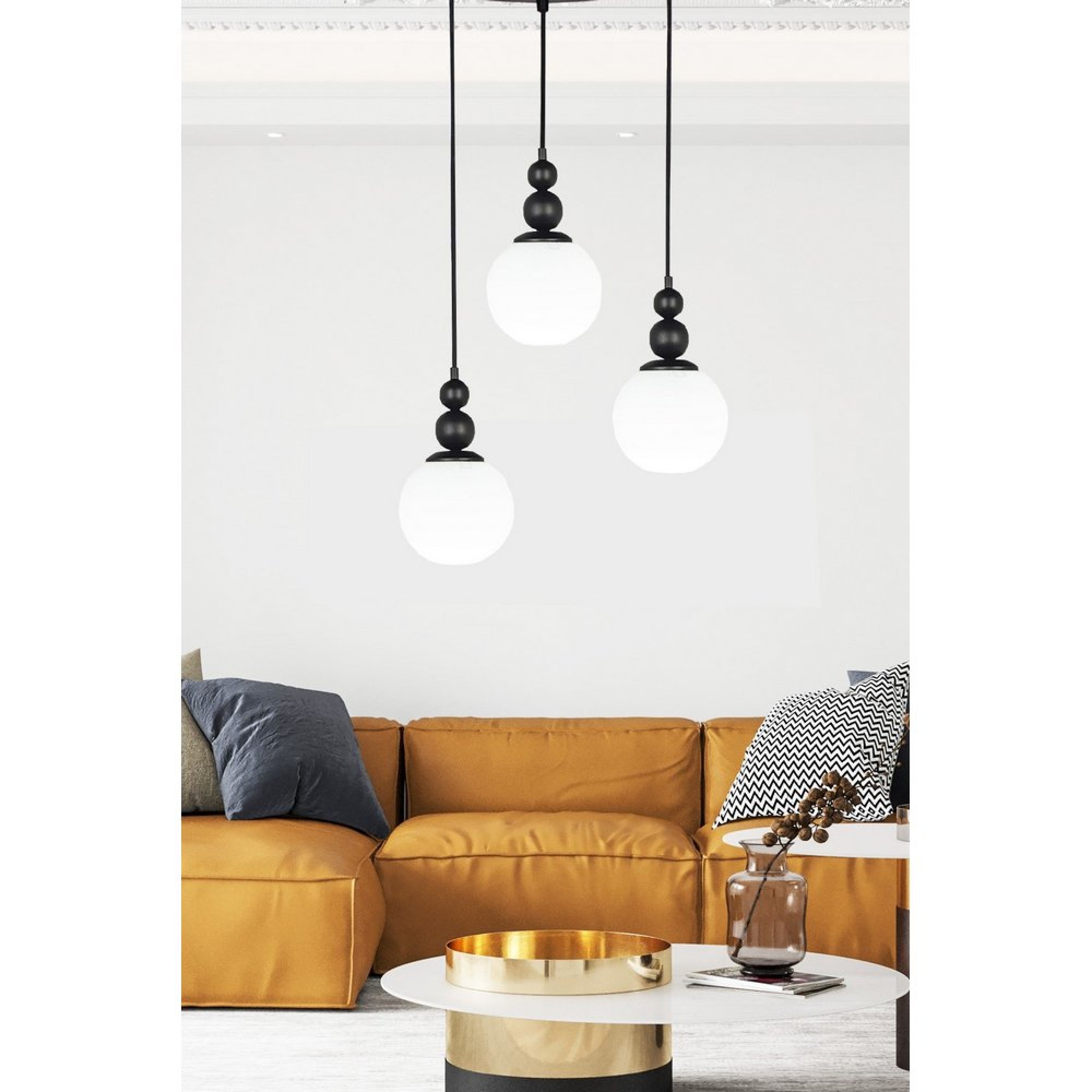 چرای هەڵواسراوی 3 گڵۆپ جۆری کۆزا - ڕەش - TAS.01245