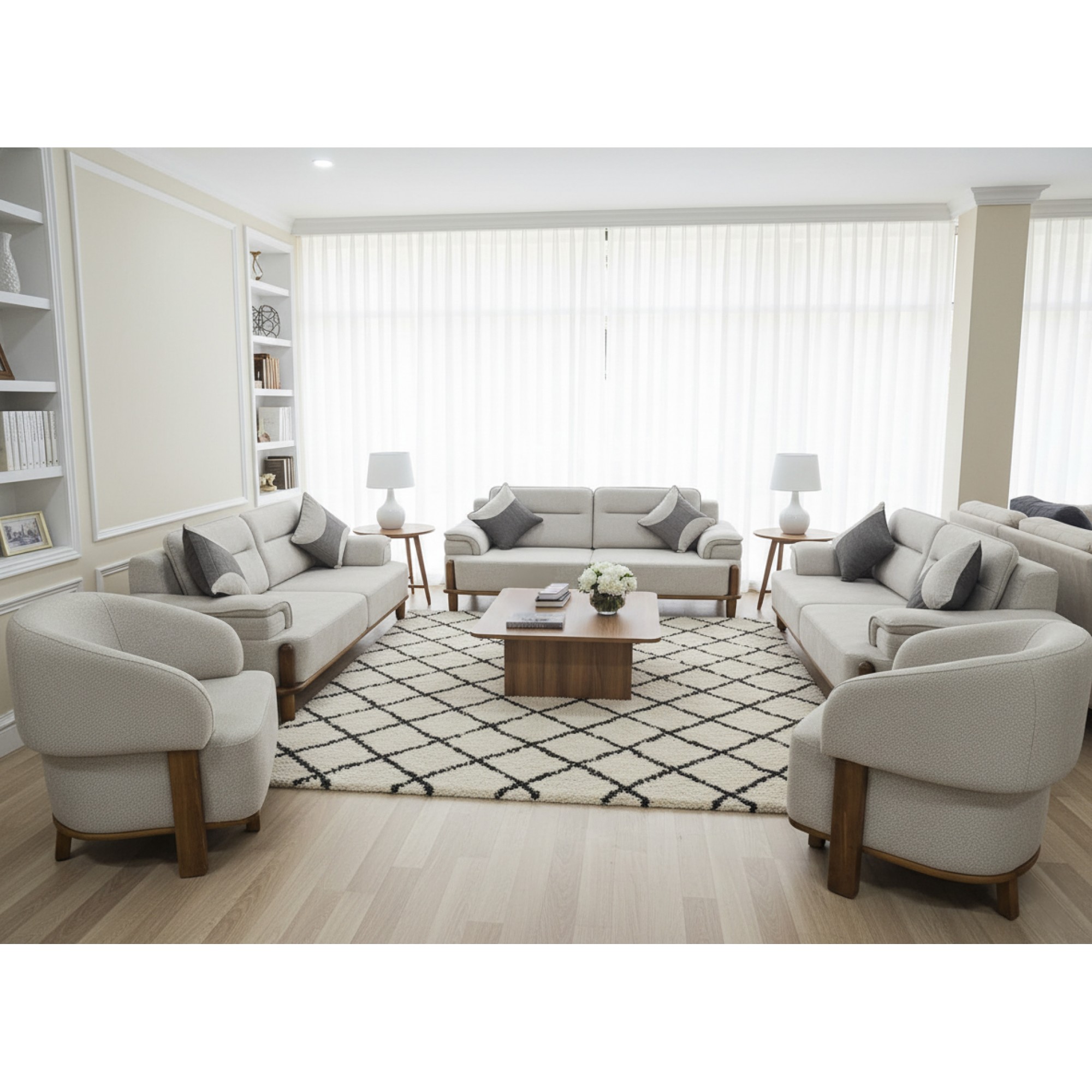 سێتی دانشتن 3+3+2+1+1 جۆری لینا 