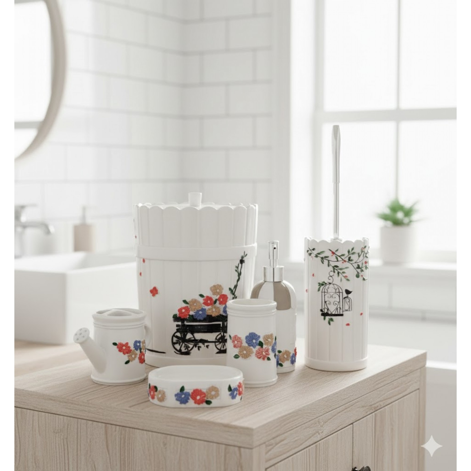 سێتی گەرماو 6 دانە جۆری گاردن - SMS-663