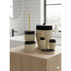 سێتی گەرماو 6 دانە جۆری راتان؛ قاوەیی - SMS-699