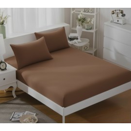 سێتی چەرچەفەی جێگا 180*200+30 سم، 50*70 سم+2 دانە؛ قاوەیی - 1820-BR