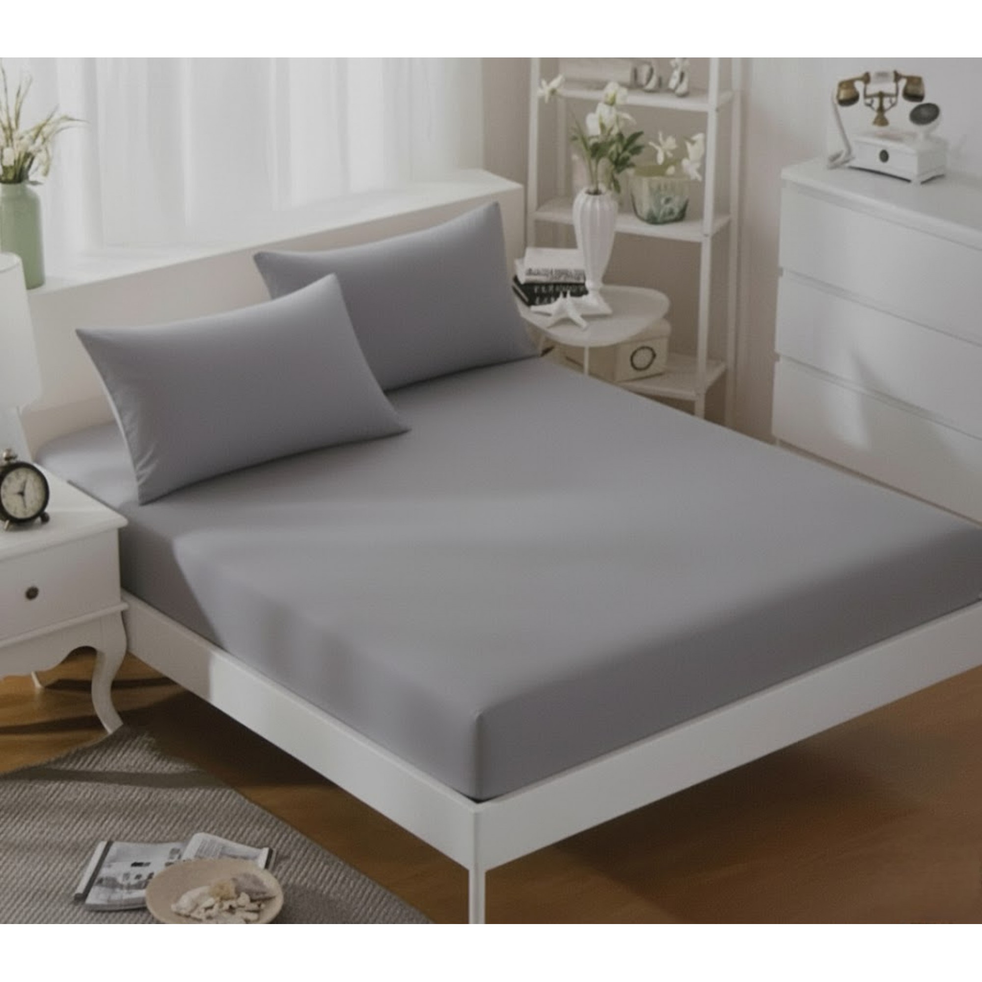 سێتی چەرچەفەی جێگا  200*200+30 سم، 50*70 سم، 2 دانە؛ ڕەساسی - 2020-GR