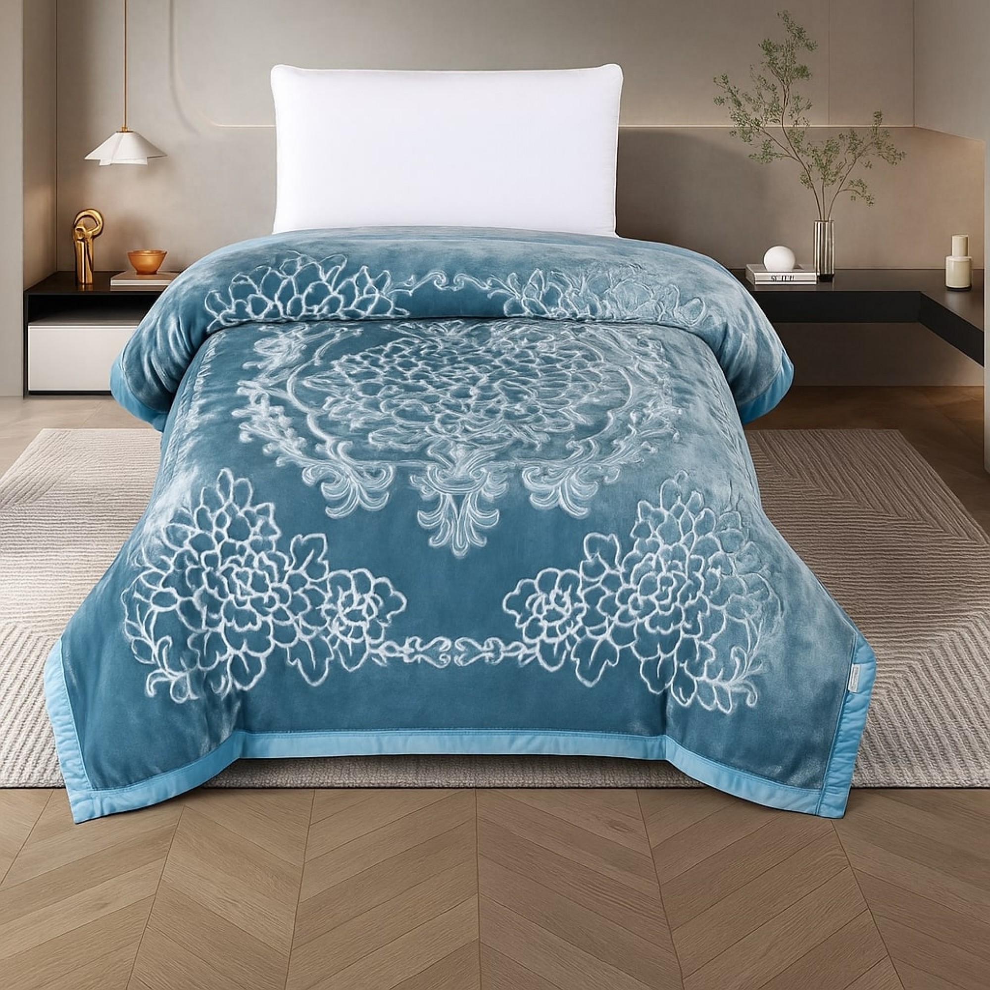 بەتانی 150*200 سم 2.5 کگم؛ شین - 808