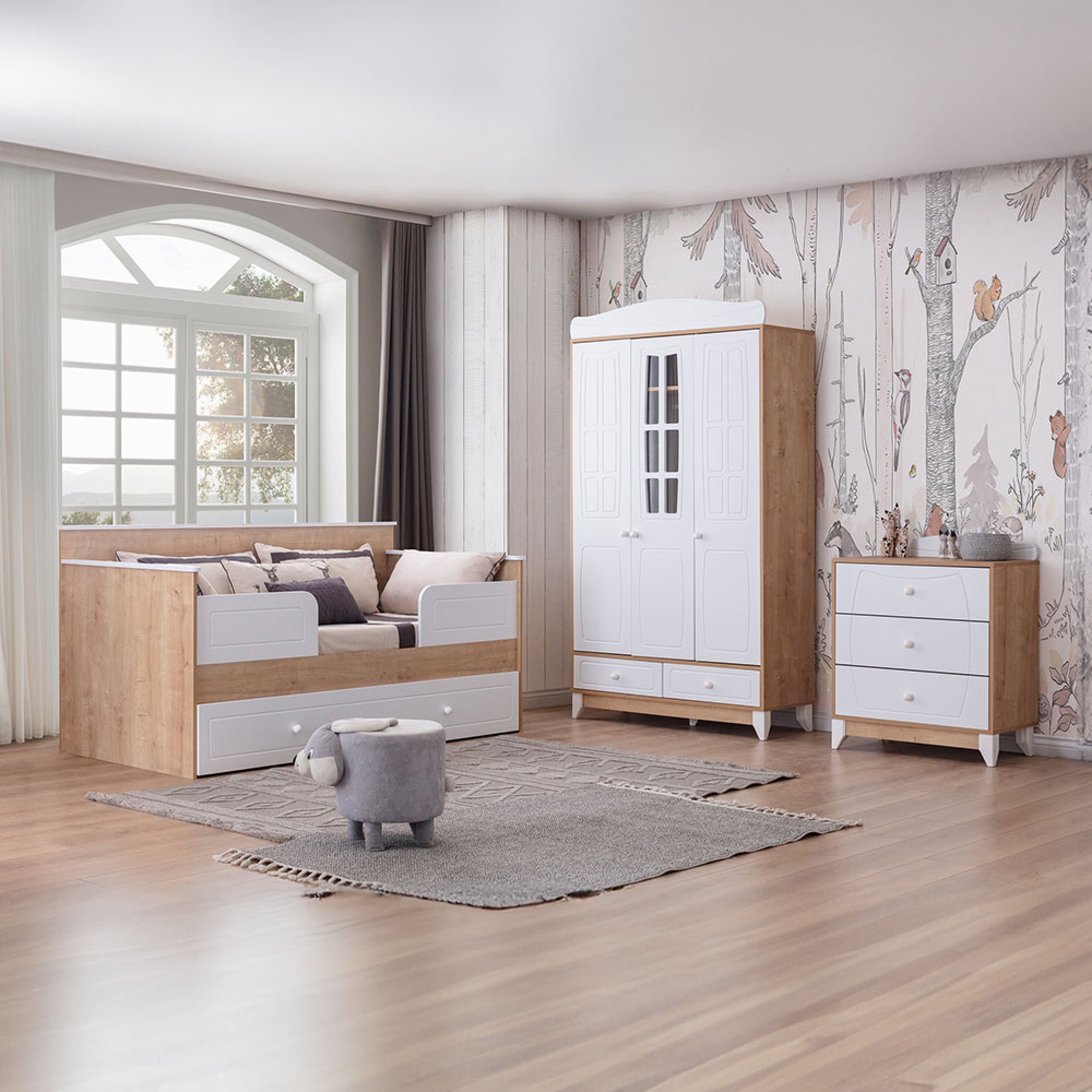 ژووری نوستنی منداڵان جۆری لیمۆن