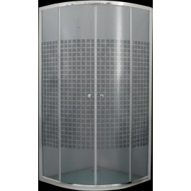 کابینەی دوشی نەخشدار 90×90×185 سم 4 ملم (SPIGA)