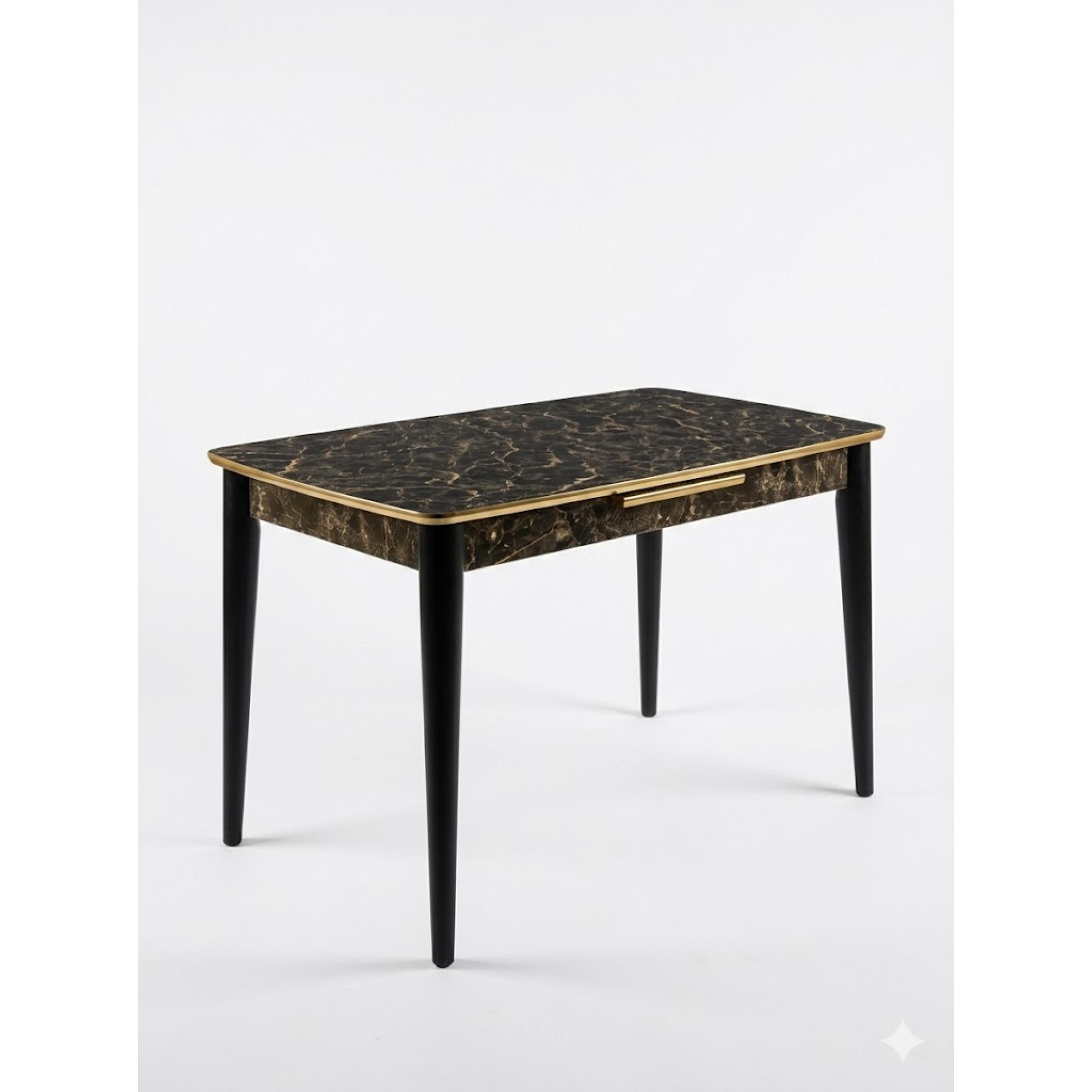 مێزی جۆری میلانۆ 120*70 سم؛ مەڕمەڕی ڕەش