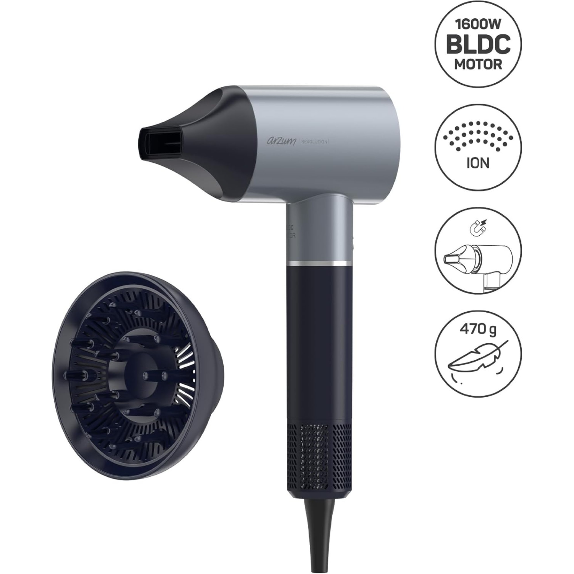 وشککەرەوەی قژ ڕیڤۆلوشن پرۆفیشناڵ - AR5169