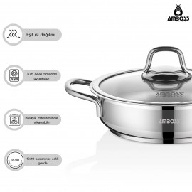 سێتی مەنجەلی بچووکی ستیل 6 پارچە - SAP-4066