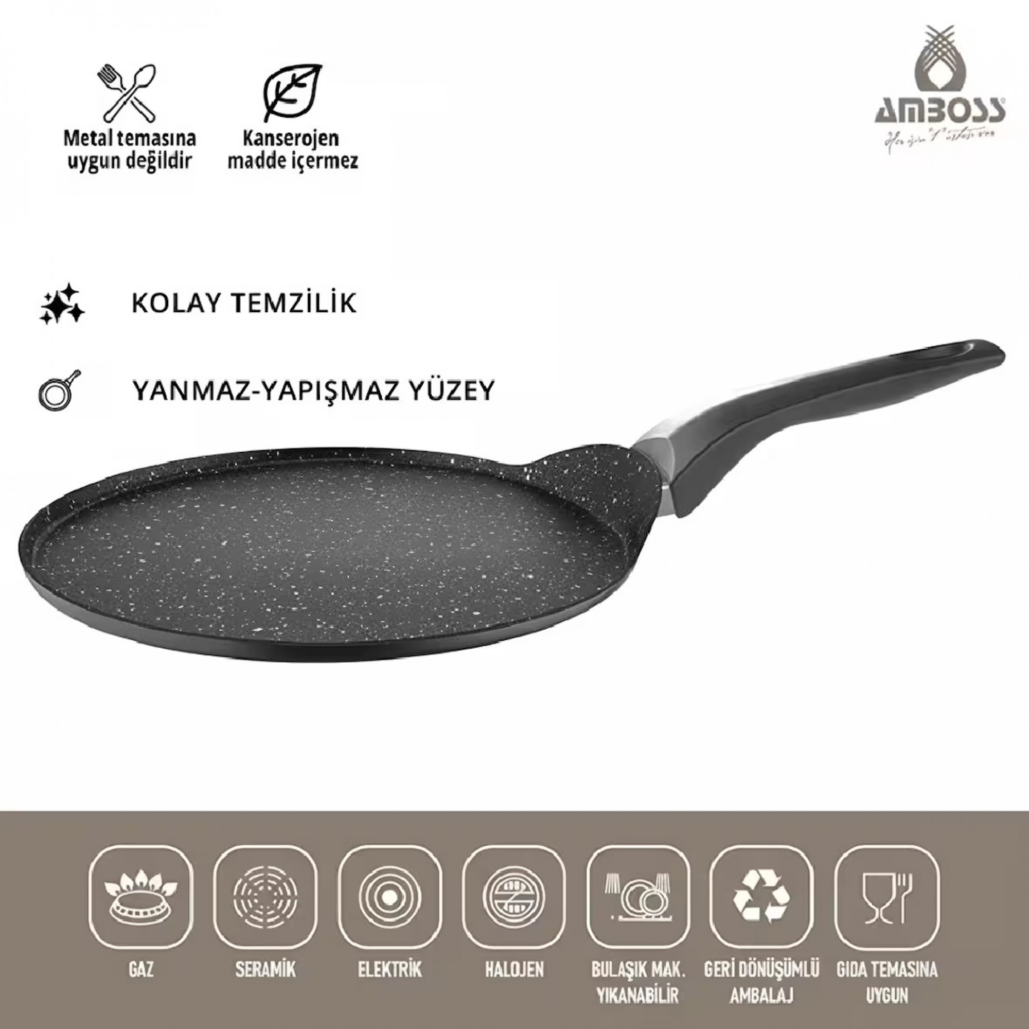 تاوەی کرێپ جۆری مۆکا 26 سم - KRE- 6756