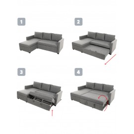 سێتی قەنەفەی گۆشە جۆری کادۆ؛ ڕەساسی کاڵ - 053