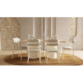 مێزی نانخواردن 180 سم جۆری بۆهیم پلەس