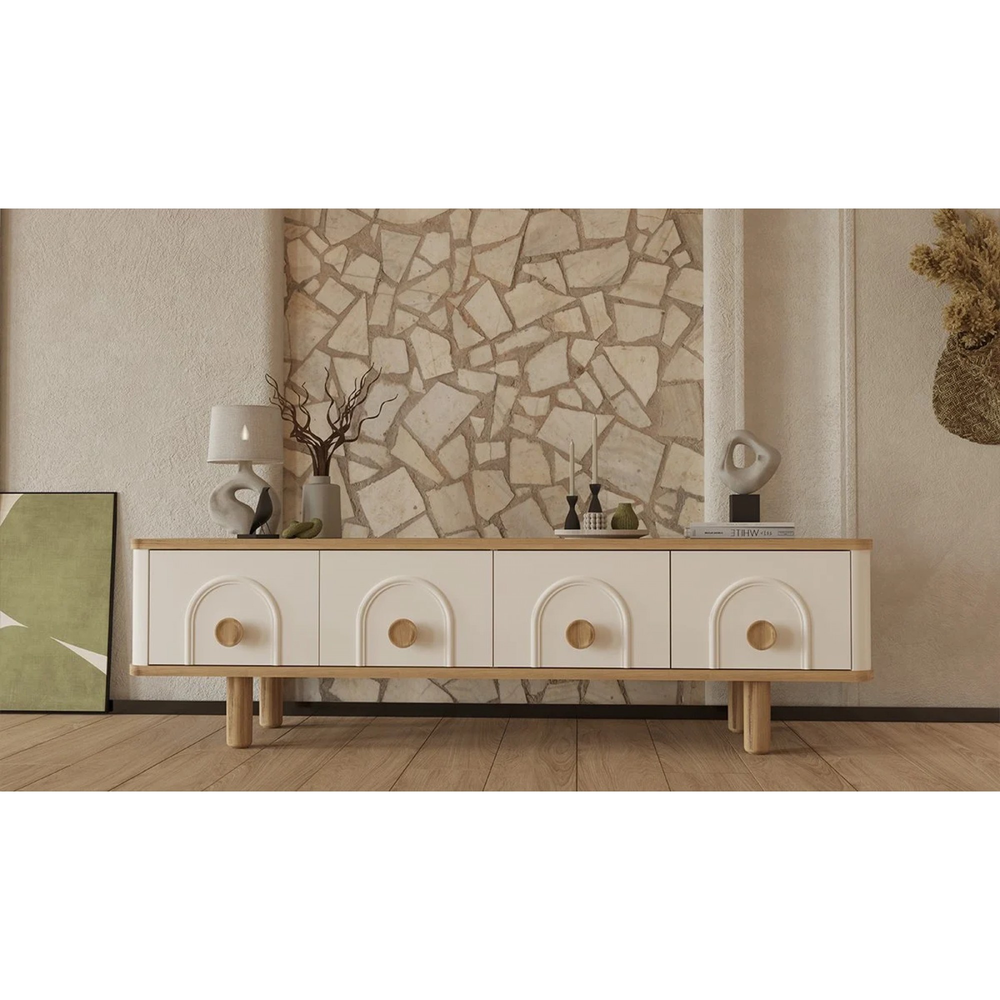 مێزی تەلەفزیۆن 181 سم جۆری بۆهیم پلەس