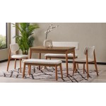 سێتی مێزی نانخواردنی مۆدێرن لە 5 پارچە 74*120 سم - M592