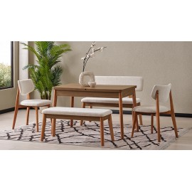 سێتی مێزی نانخواردنی مۆدێرن لە 5 پارچە 74*120 سم - M592