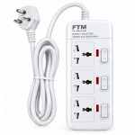 وایەری درێژکەرەوەی کارەبایی 3 خانەیی ئەرسدار 3 مەتر - ET 903