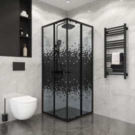 کابینەی دوشی کرۆم 100×100×185 سم 4 ملم (TETRIS)