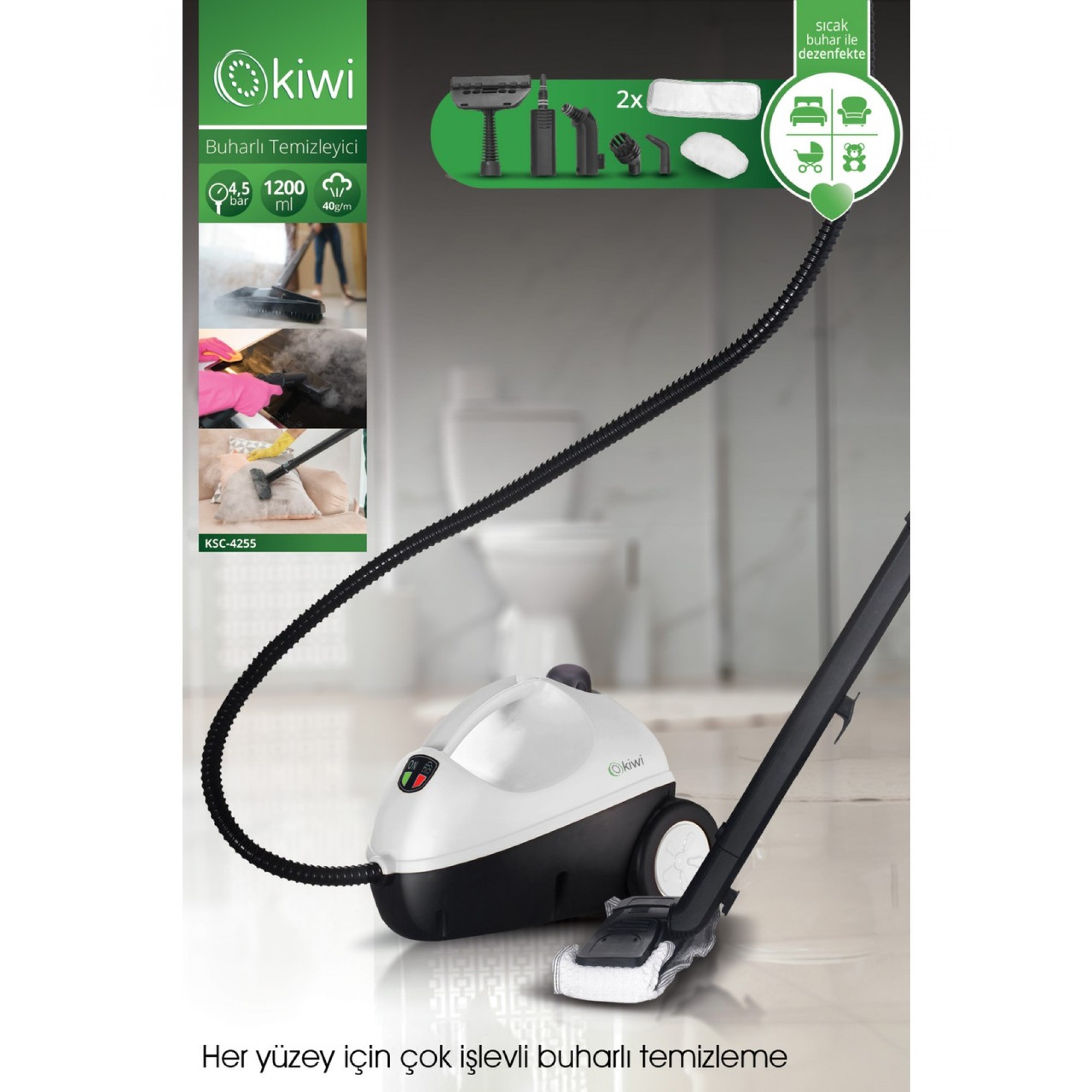 ئامێری پاککردنەوە بە هەڵم - KSC 4255